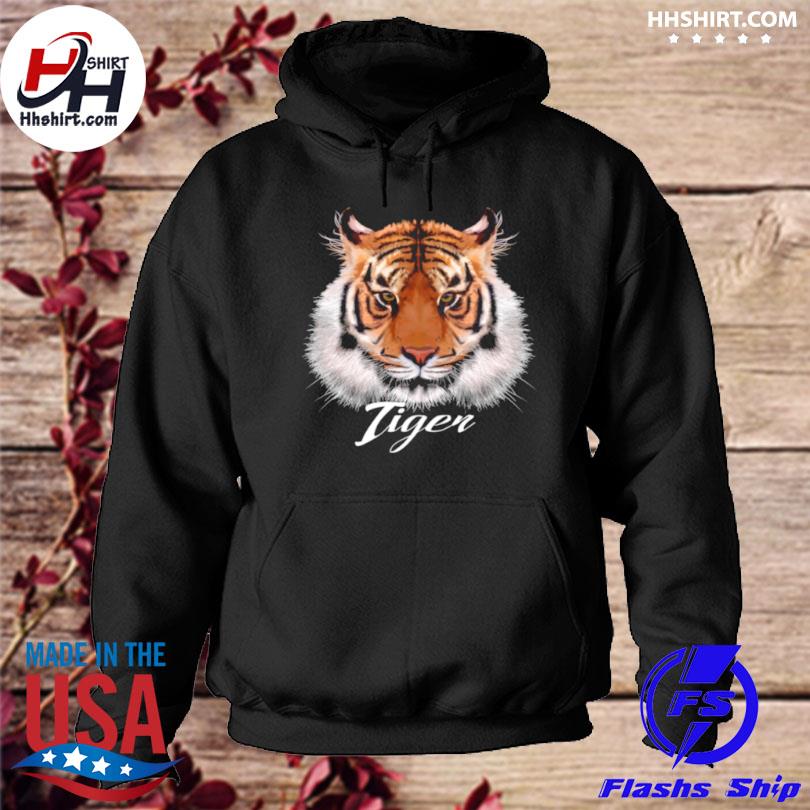 tiger face hoodie