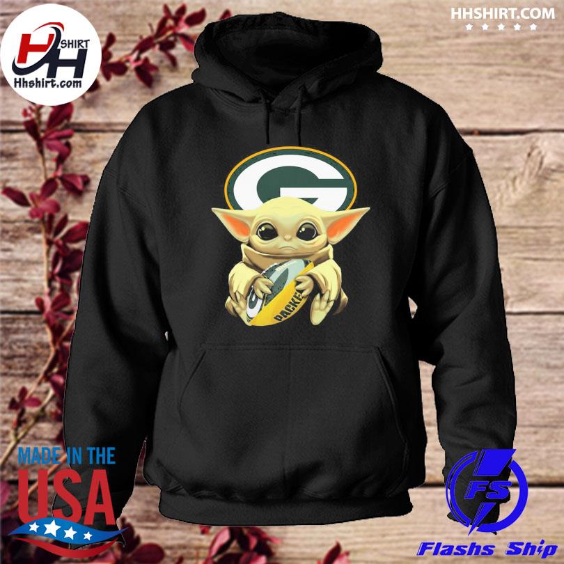 Green Bay Packers Nfl Baby Yoda Star Wars 3D Full Printing Hoodie Zip