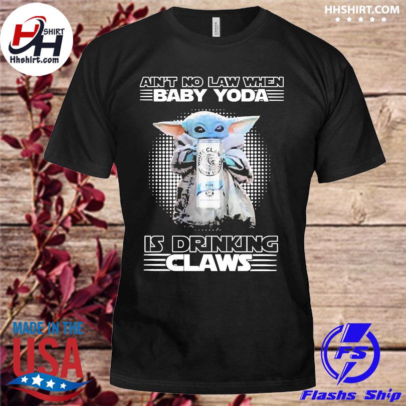 baby yoda white claw shirt