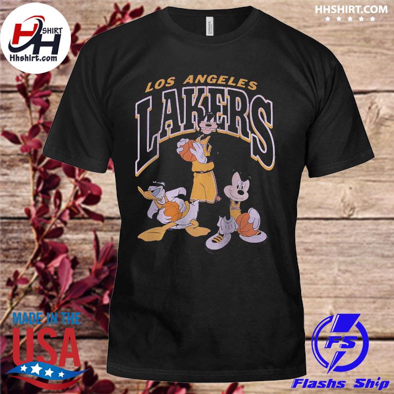 Official Los angeles lakers junk food disney mickey squad shirt