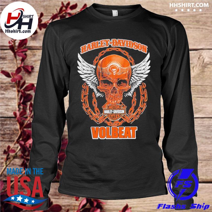 Official skull motor harley davidson cycles volbeat shirt, hoodie