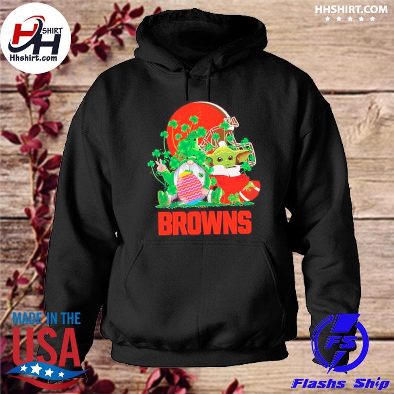 Baby Yoda hug Rugby Cleveland Browns shirt, hoodie, sweater and