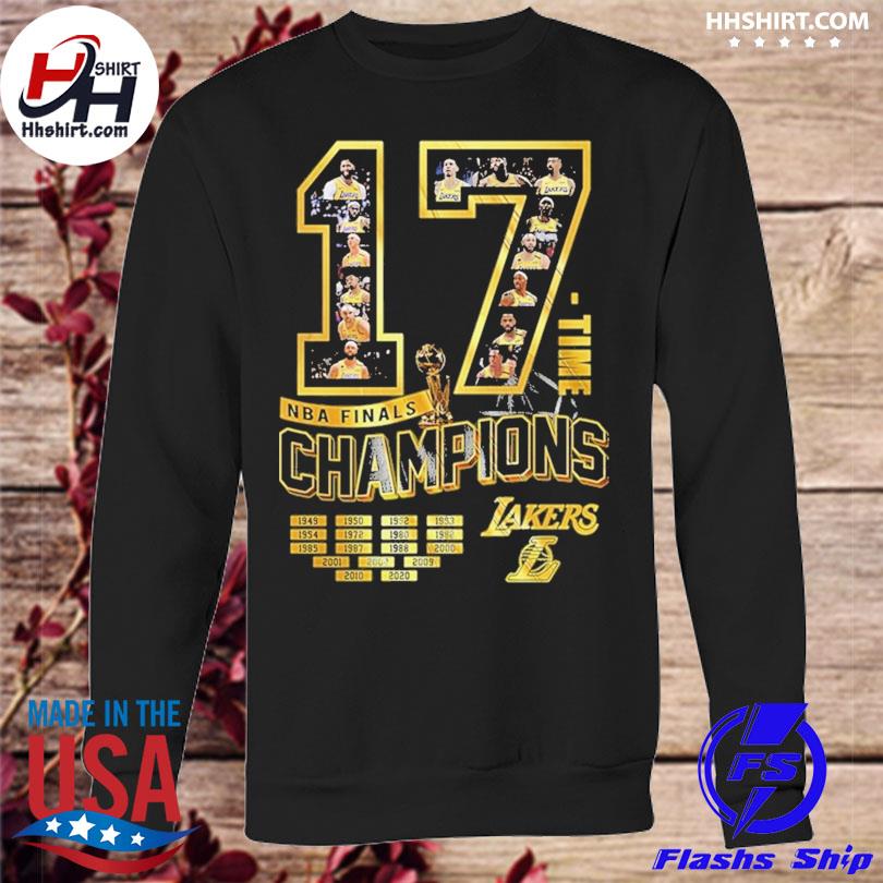 Los angeles lakers 17 time nba finals champions shirt, hoodie, sweater,  long sleeve and tank top