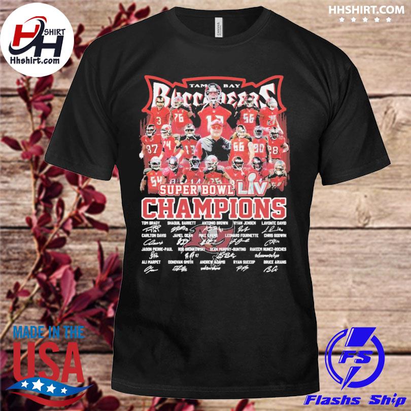 Get Super Bowl Champions Nfl Tampa Bay Buccaneers Signatures Shirt