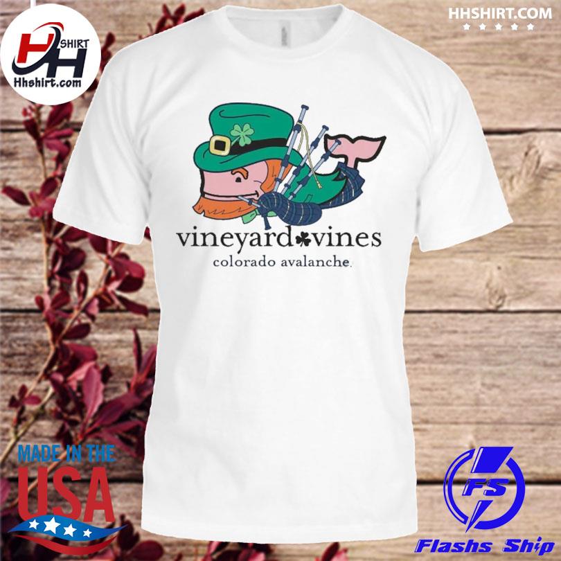 Vineyard Vines White Colorado Avalanche St. Patrick's Day T-Shirt