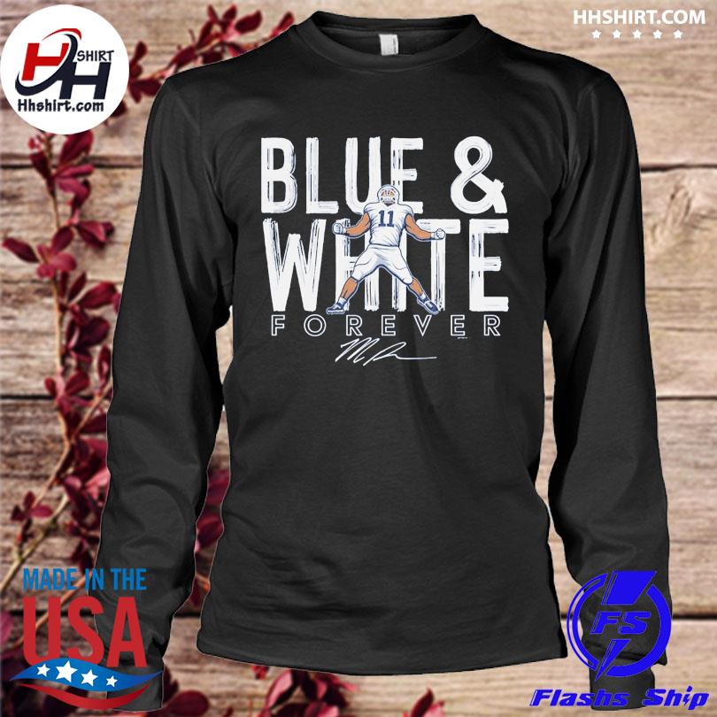 Micah Parsons Blue and White forever signature shirt, hoodie, sweater, long  sleeve and tank top