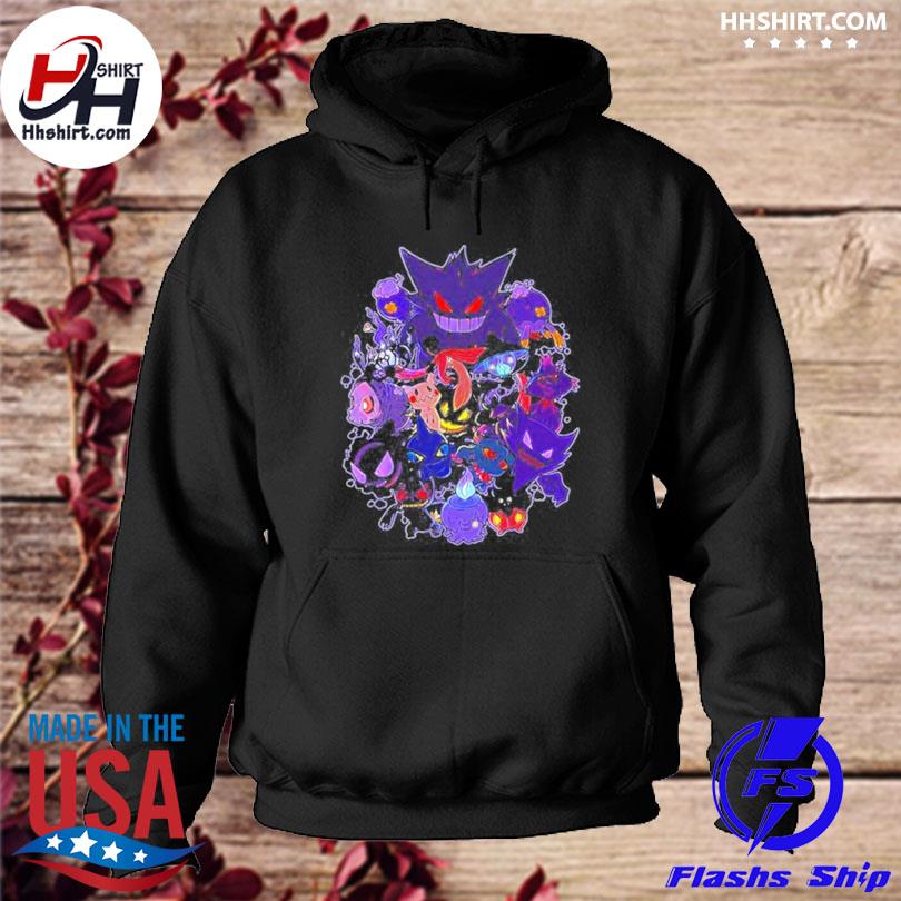 Official Ghost pokemon gengar halloween shirt, hoodie, longsleeve