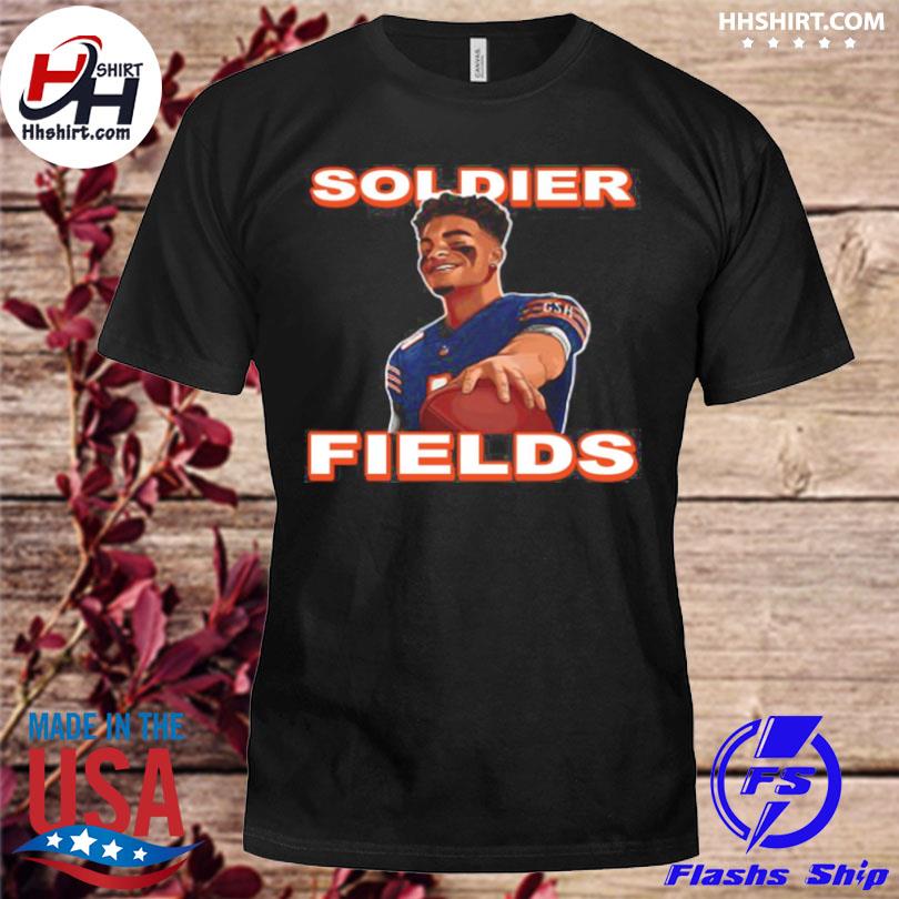Official Soldier fields justin fields chicago bears shirt, hoodie
