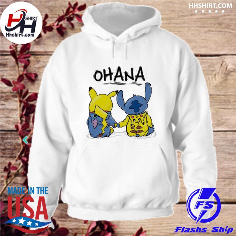 Stitch and hot sale pikachu hoodie