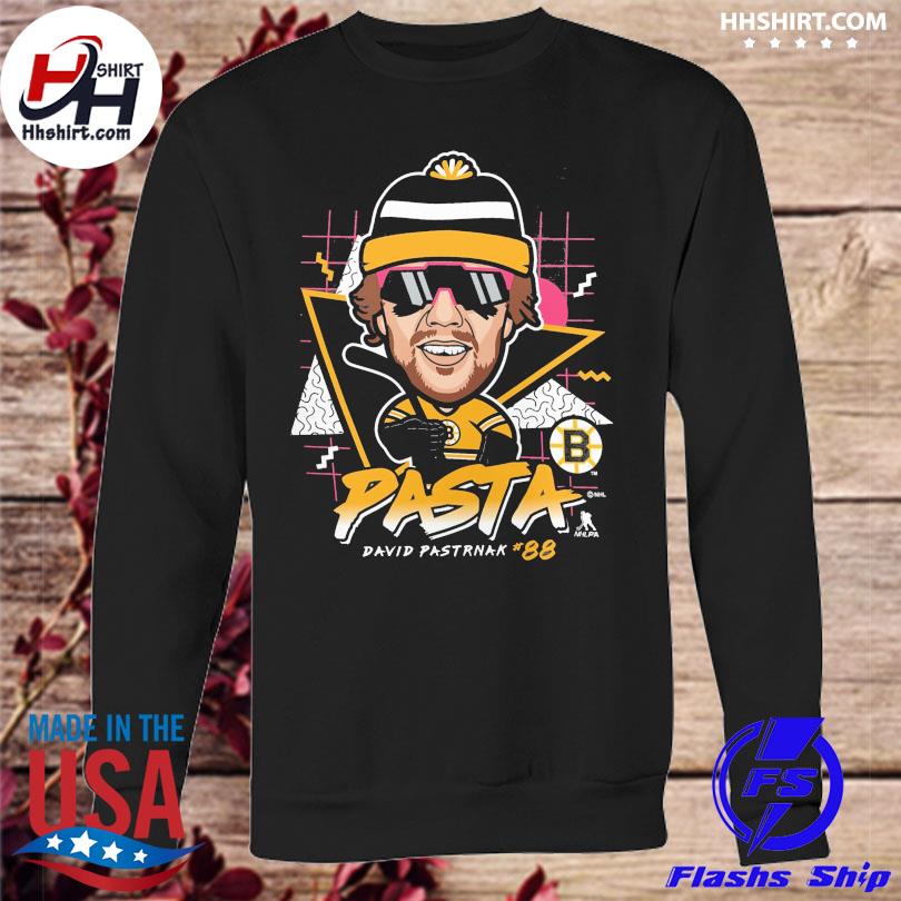 Men's Fanatics Branded David Pastrnak Black Boston Bruins Nickname T-Shirt