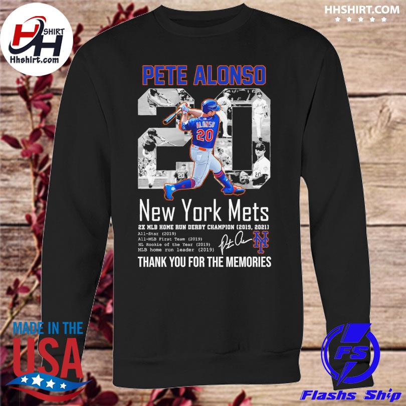 Official Pete Alonso 20 New York Mets thank you for the memories