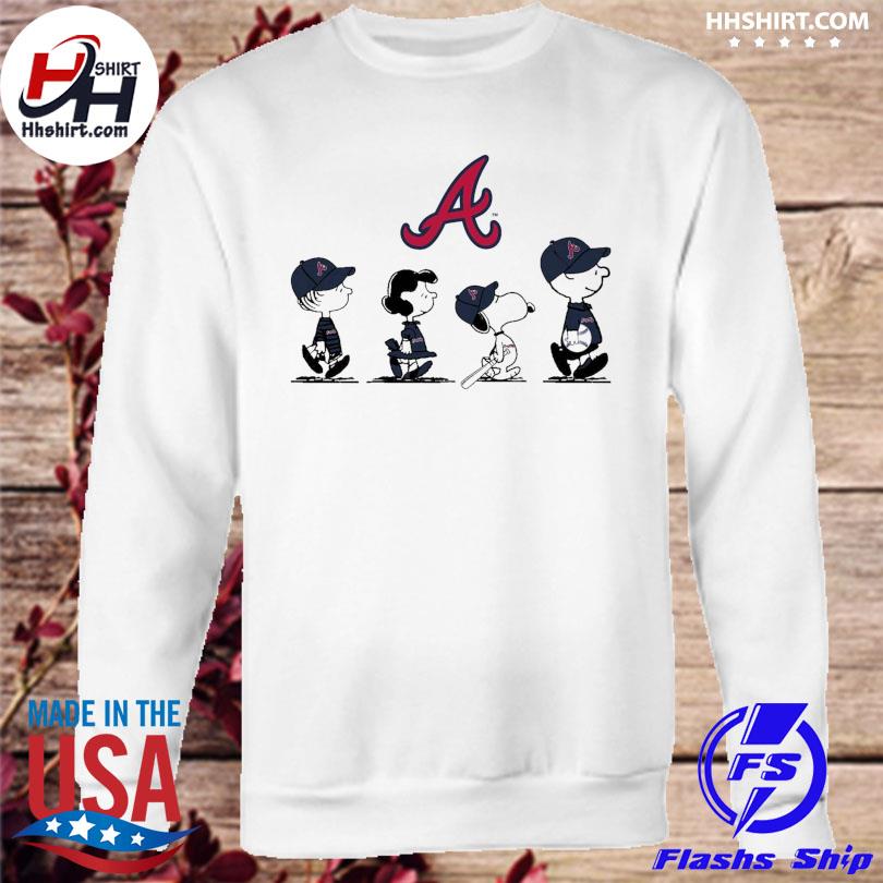 Buy Snoopy and Charlie Brown dancing with Atlanta Braves Shirt For