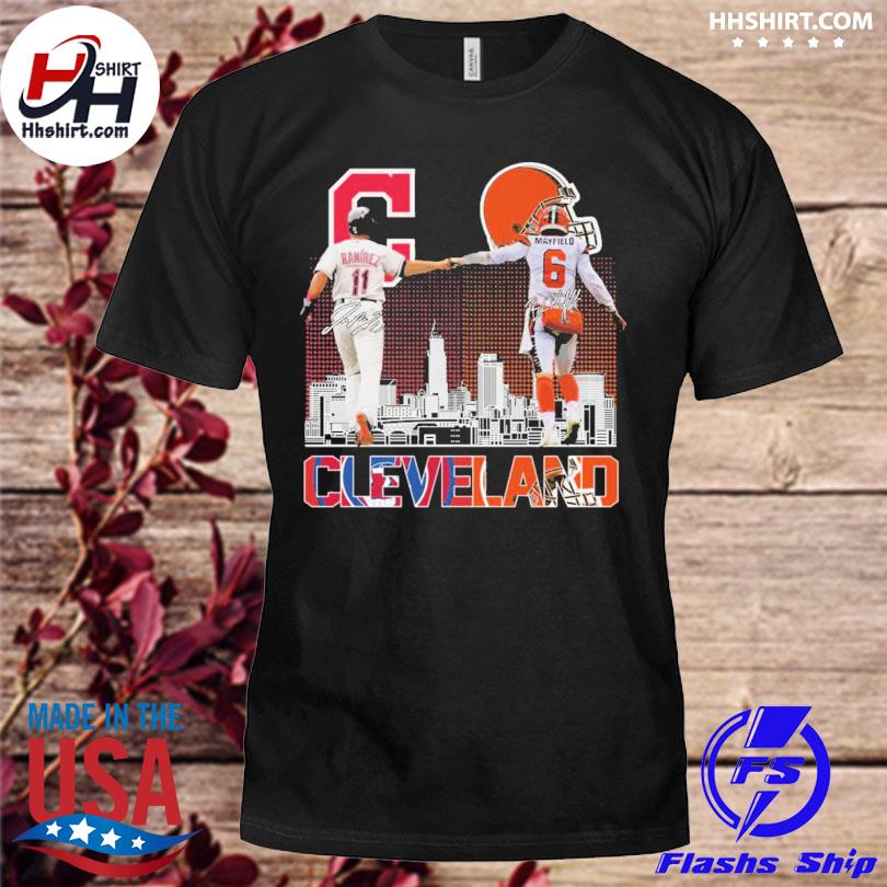 Best cleveland city Baker Mayfield and José Ramírez signatures shirt,  hoodie, sweater, long sleeve and tank top