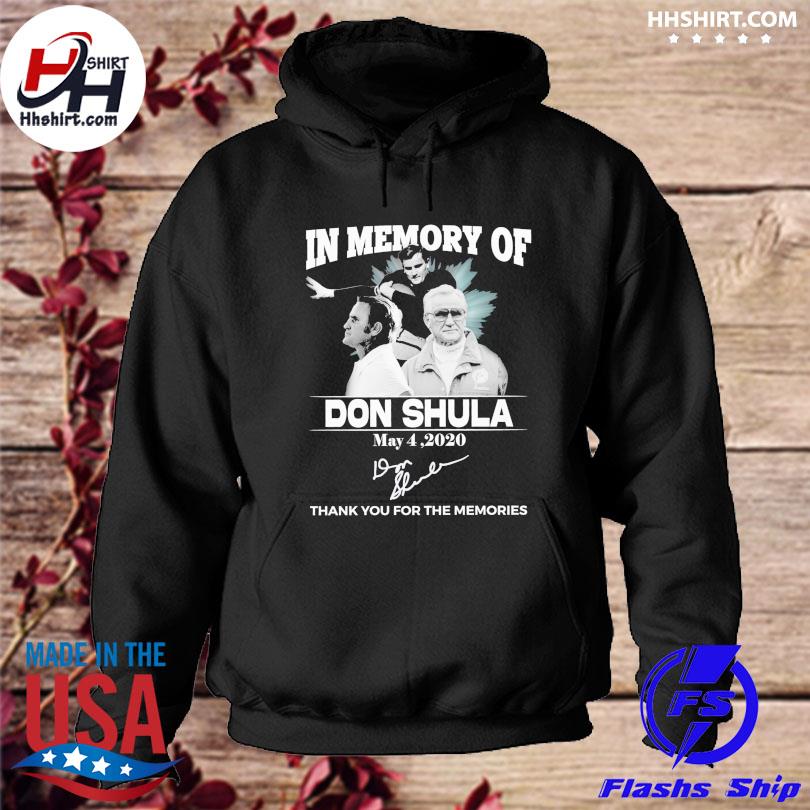 In memoriam Don Shula 1930 2020 signature shirt, hoodie, tank top, sweater  and long sleeve t-shirt