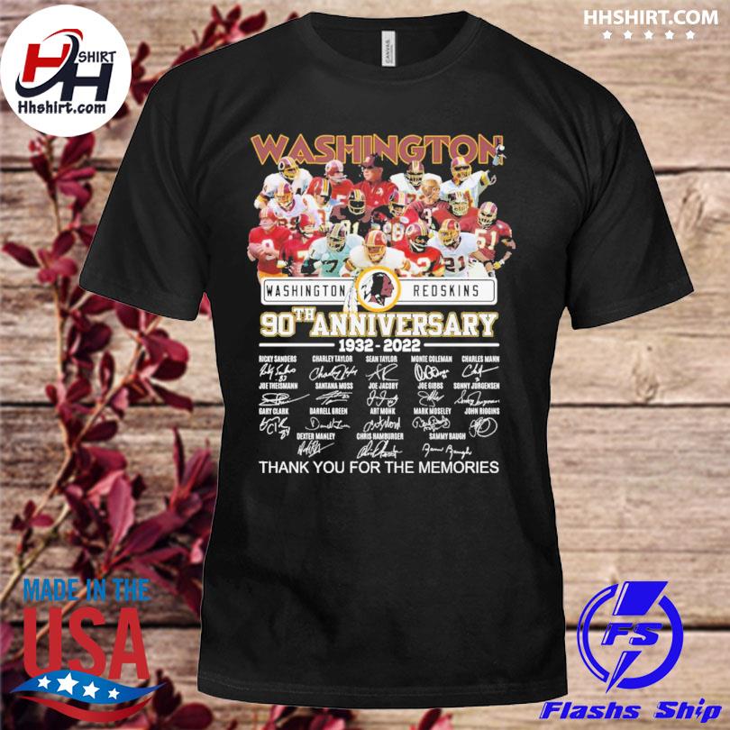 The Washington Redskins 90th anniversary 1932 2022 thank you for