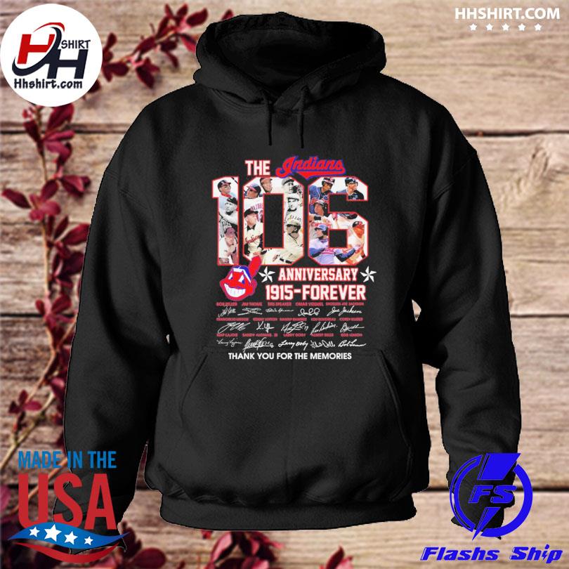 Cleveland Indians T Shirt 1915 forever 106 Anniversary Thank You