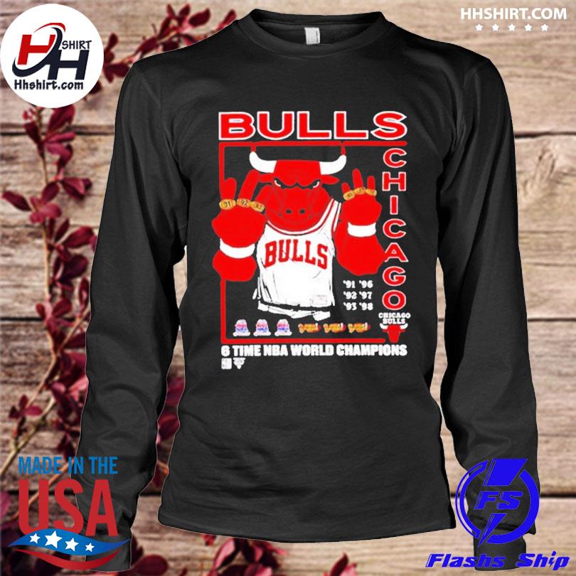 Chicago Bulls 6 time NBA world champions shirt, hoodie, sweater