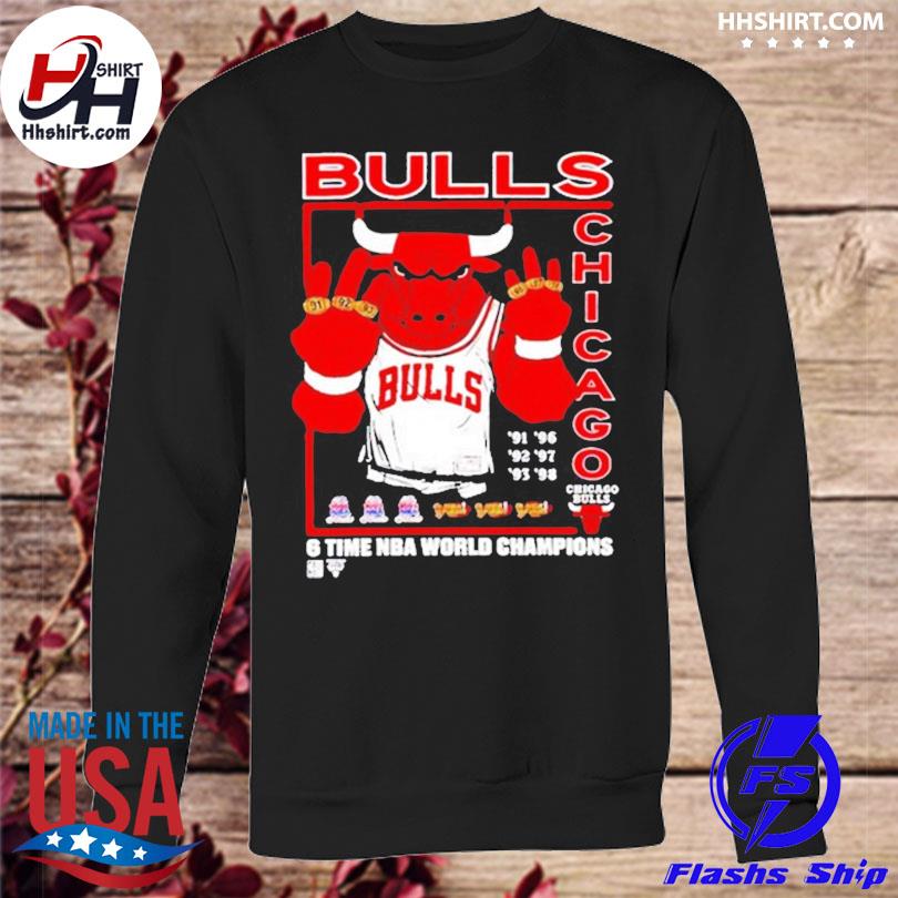 Chicago bulls 6 time nba world champions shirt, hoodie, sweater, long  sleeve and tank top