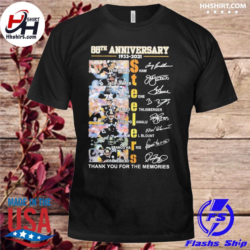 steelers 88th anniversary t shirt