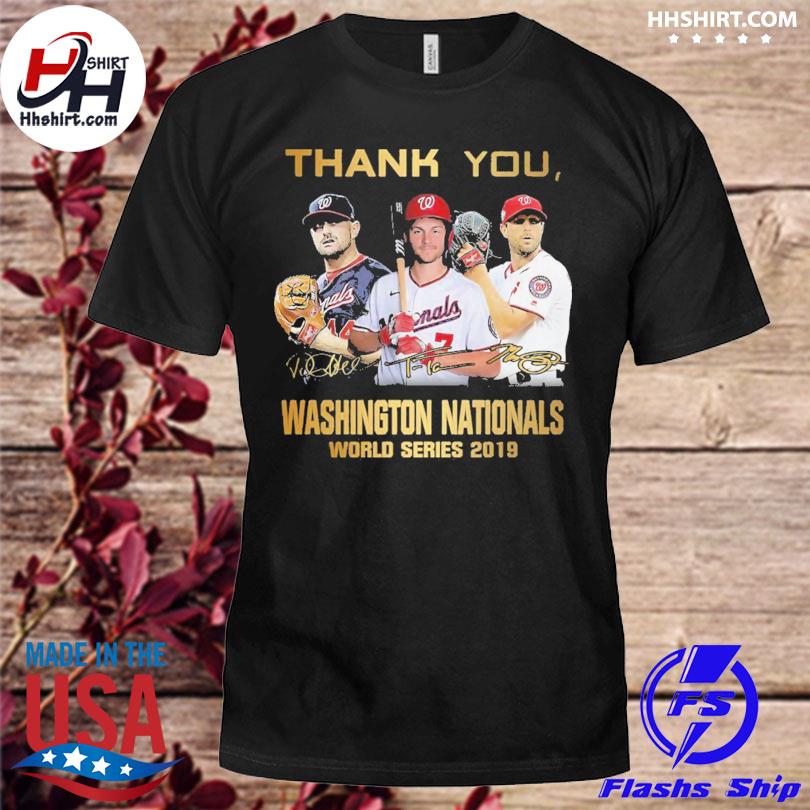 Washington Nationals World Series Champions 2019 Signatures Shirt, Sweater,  Long Sleeved And Hoodie