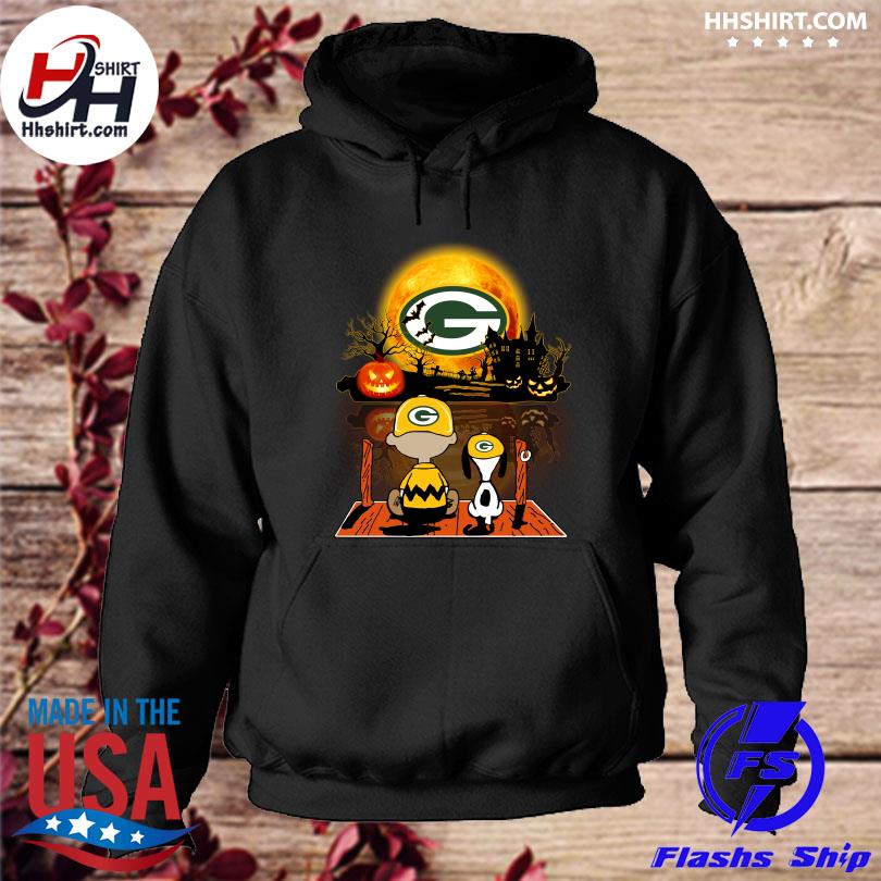 Snoopy Charlie Brown Pumpkin Green Bay Packers Halloween Moon Shirt -  High-Quality Printed Brand