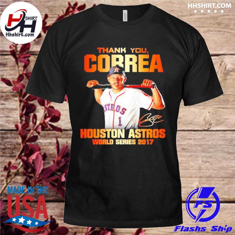 Thank you Correa Houston Astros world series 2017 signature shirt, hoodie,  sweater, long sleeve and tank top