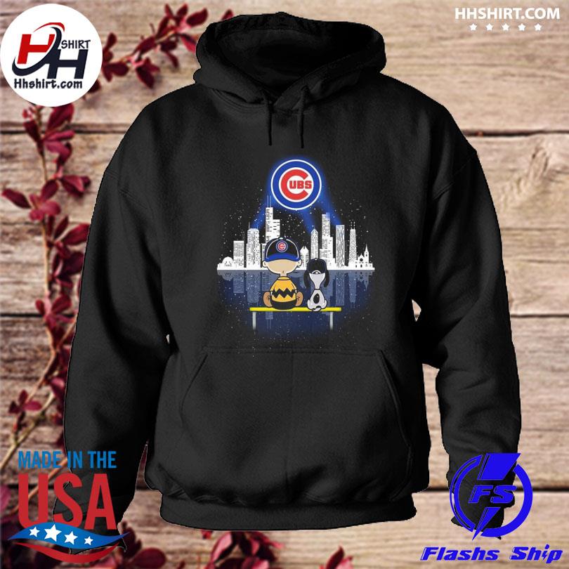 Official charlie Brown And Snoopy Dog Watching City Chicago Cubs T-Shirt,  hoodie, sweater, long sleeve and tank top