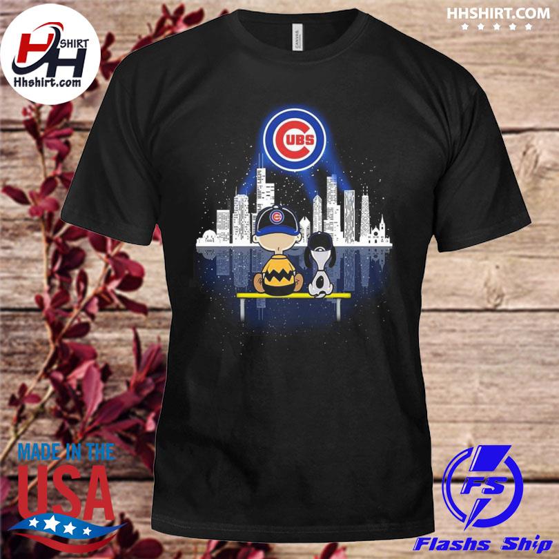 Official charlie Brown And Snoopy Dog Watching City Chicago Cubs T-Shirt,  hoodie, longsleeve, sweatshirt, v-neck tee