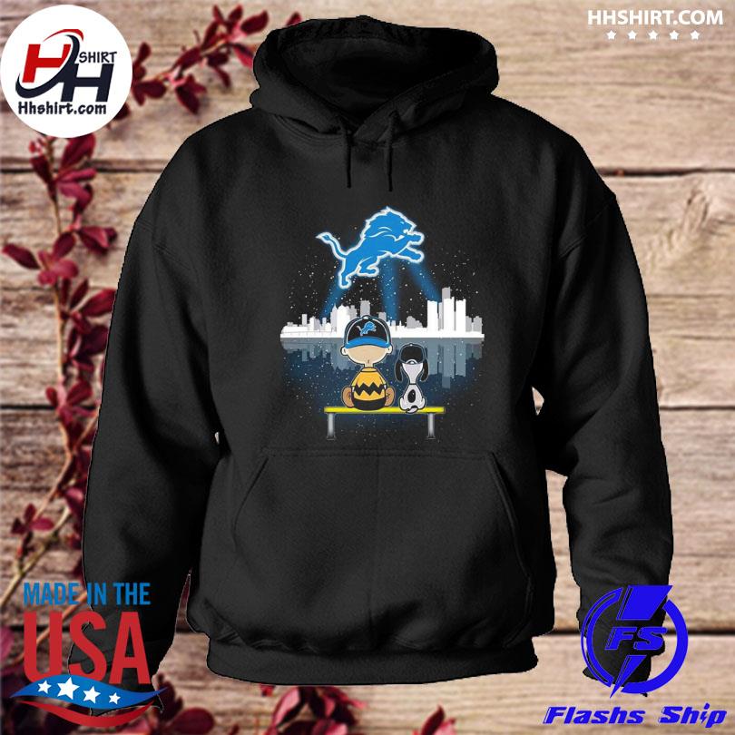 Charlie Brown And Snoopy Dog Watching City Detroit Lions shirt, hoodie,  longsleeve tee, sweater