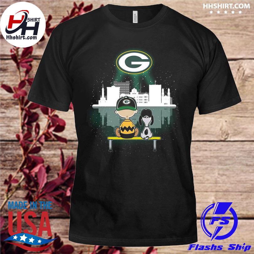 Charlie Brown Snoopy Dog Watching City Green Bay Packers Shirt -  High-Quality Printed Brand