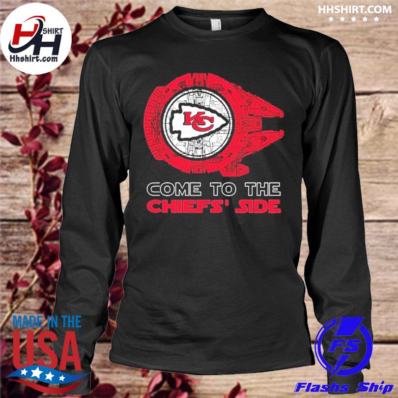 Join the Kansas City Chiefs' Side Star Wars Millennium Falcon T-Shirt, Kc  Chiefs Gifts