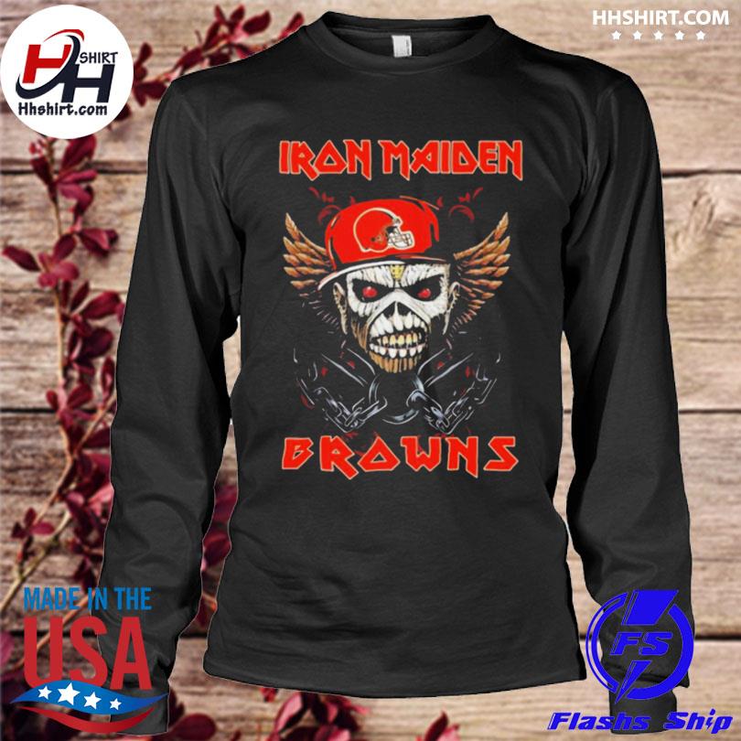 Cleveland Browns Hoodie Iron Maiden skull gift for Halloween - 89 Sport shop