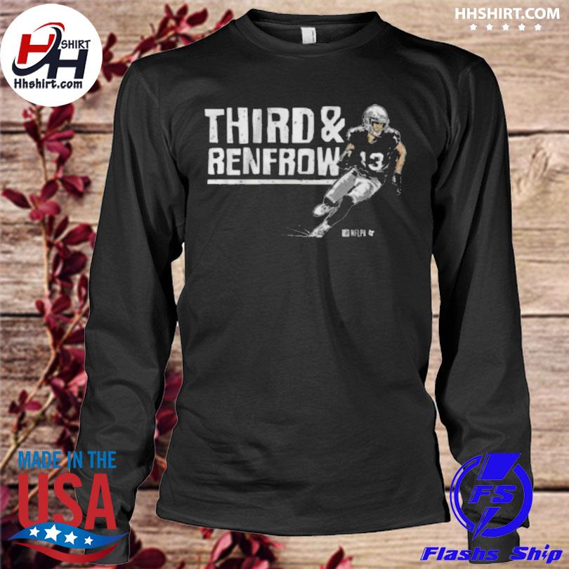 Las vegas raiders third and hunter renfrow shirt, hoodie, longsleeve tee,  sweater