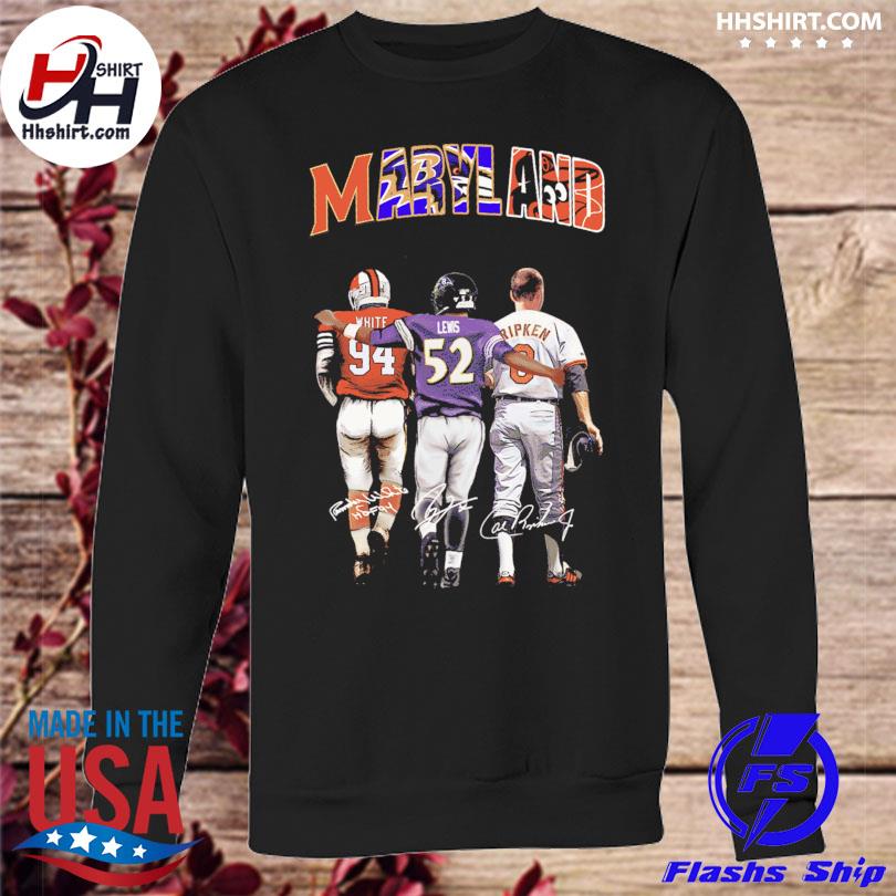 Official maryland Cal Ripken Ray Lewis Signatures Shirt, hoodie