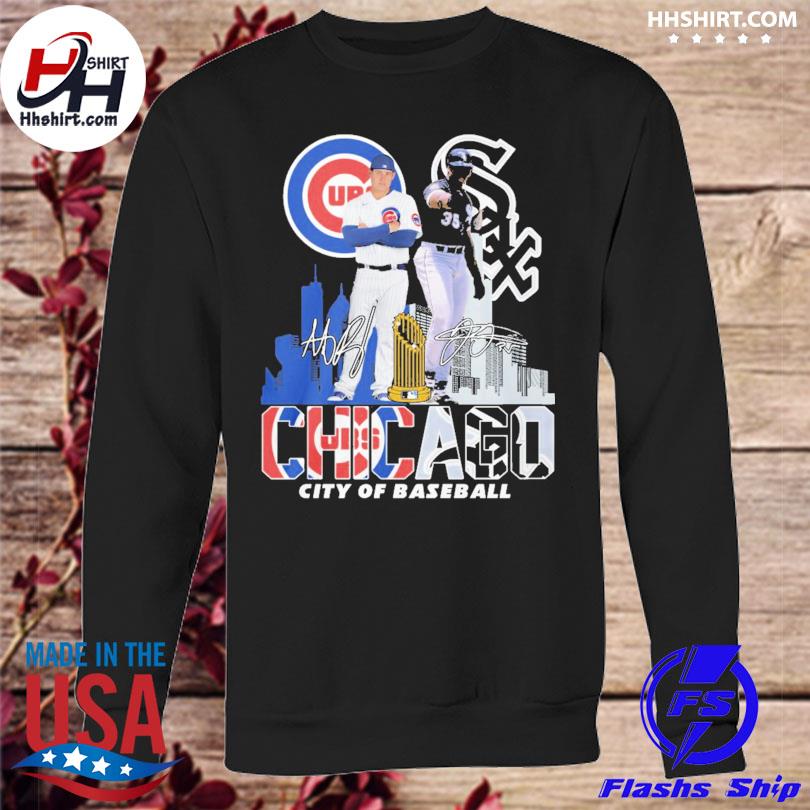 Chicago Cubs White Sox city of baseball signatures shirt, hoodie