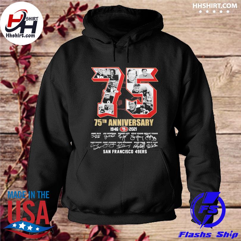 Official San Francisco 49ers 75th anniversary 1946-2021 signature