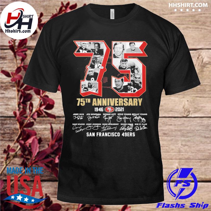 49ers 75th anniversary shirt