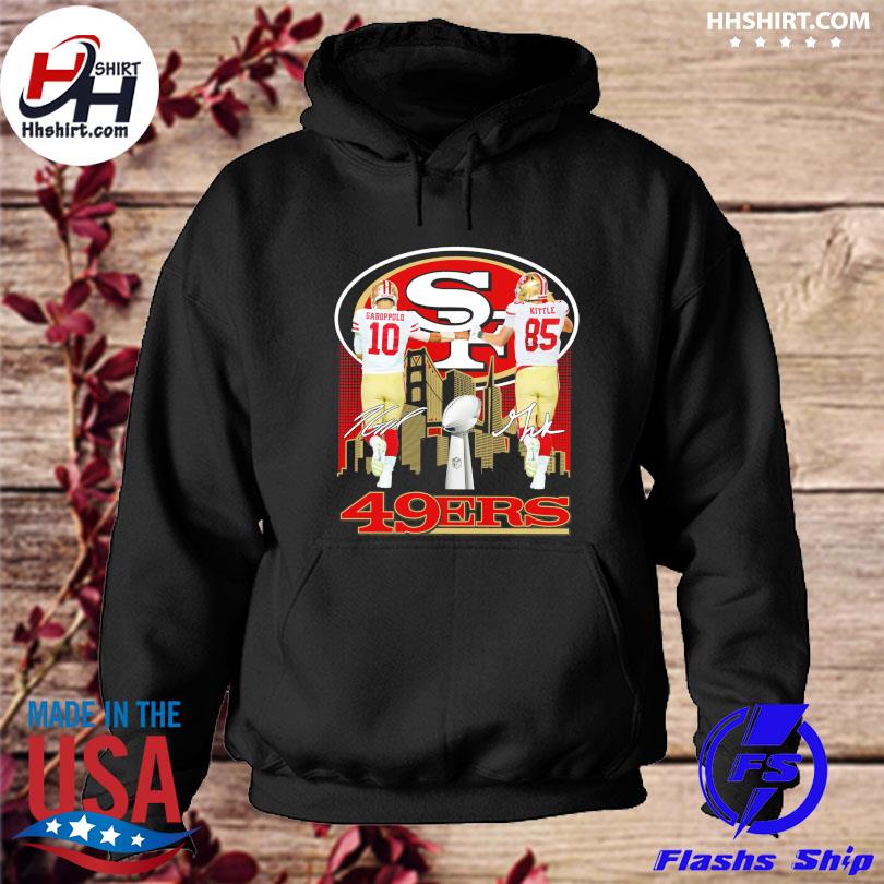 Official jimmy garoppolo and george kittle signatures shirt, hoodie,  sweater, long sleeve and tank top