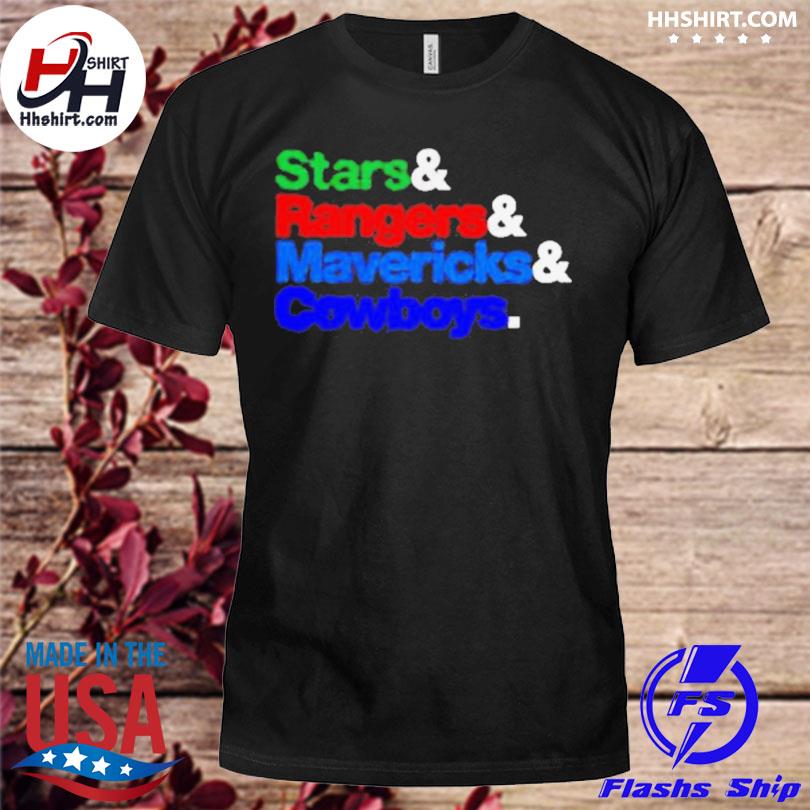 Dallas Cowboys Mavericks Rangers And Stars T Shirt - Growkoc