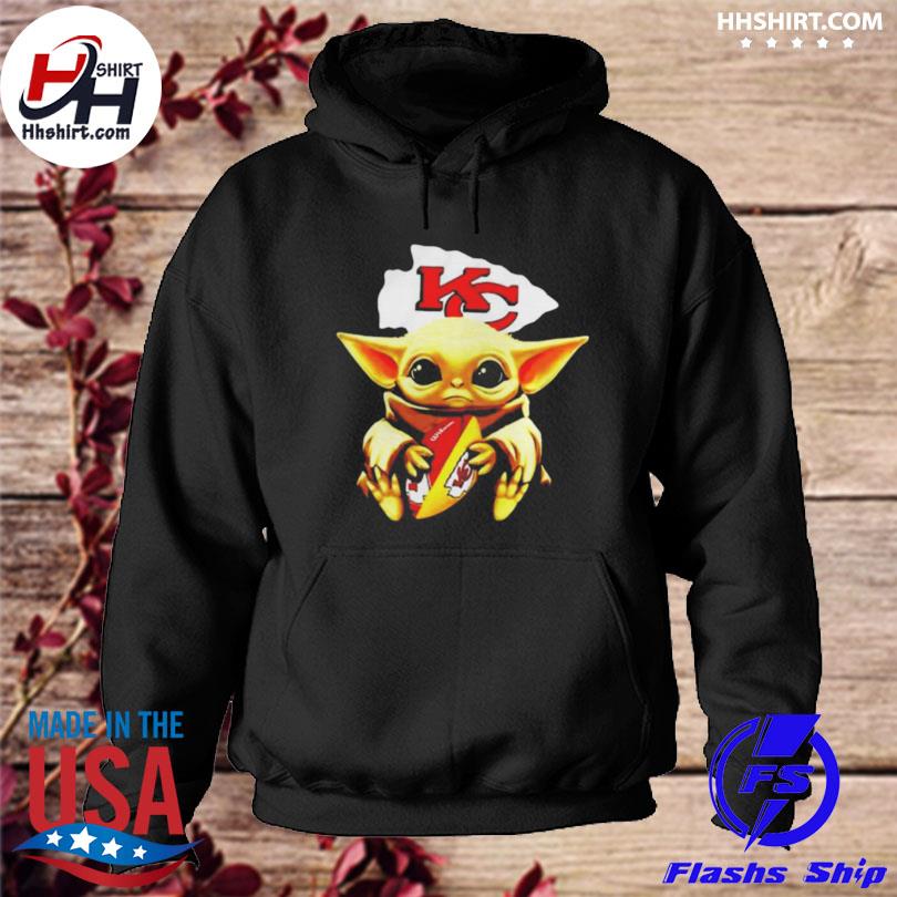 Baby Yoda hug Kansas city Chiefs 2022 shirt, hoodie, sweater, long sleeve  and tank top