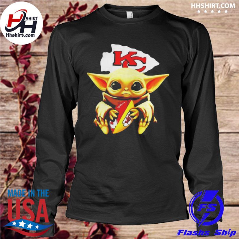 Baby Yoda hug Kansas City Chiefs shirt, hoodie, sweater, tank top