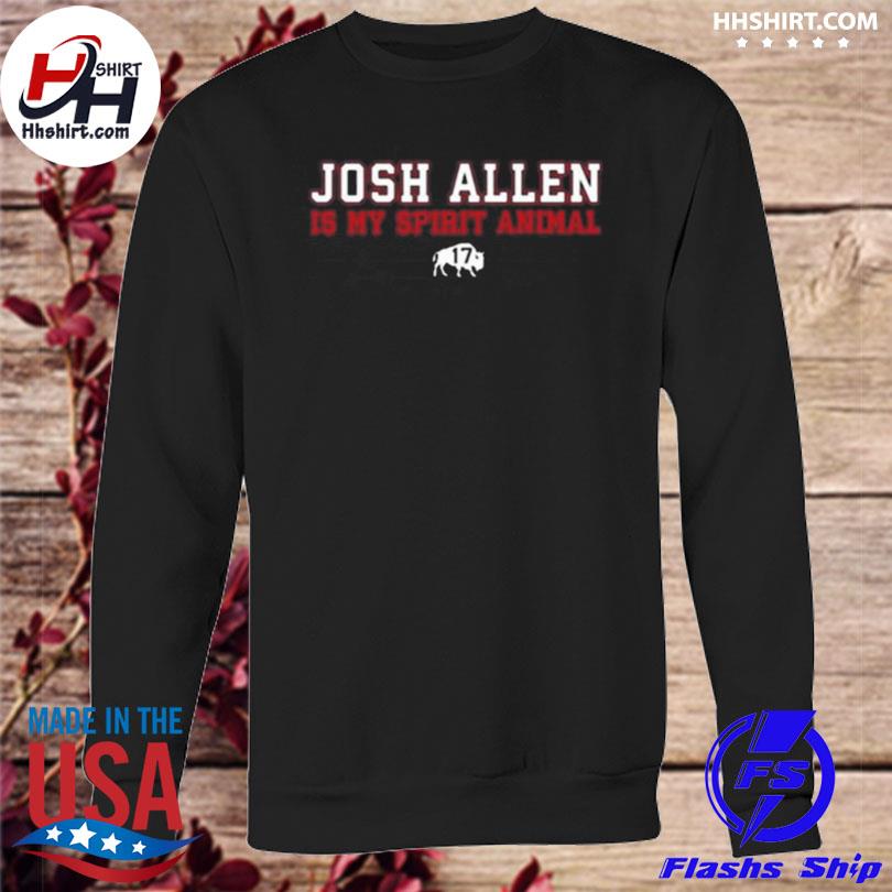 Josh allen is my spirit animal buffalo bills shirt, hoodie, longsleeve tee,  sweater