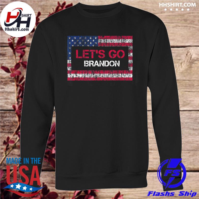 Let S Go Brandon Lets Go Brandon Vintage Us Flag T Shirt Hoodie Longsleeve Tee Sweater