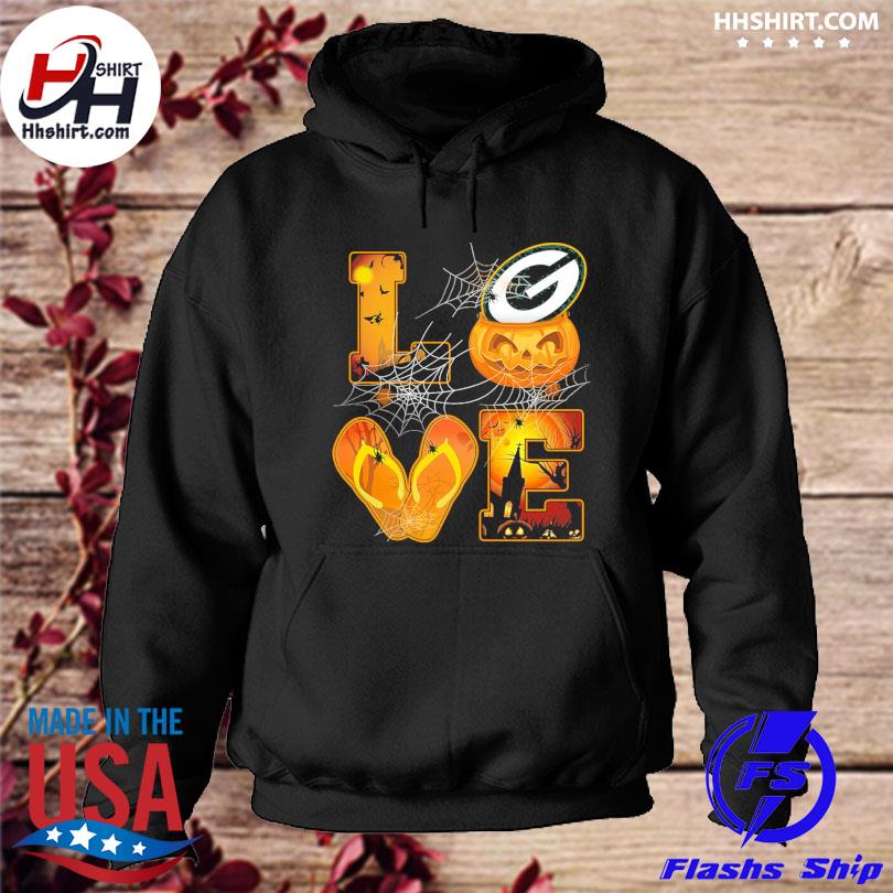 Official Love Pumpkin Green Bay Packers Halloween shirt, hoodie