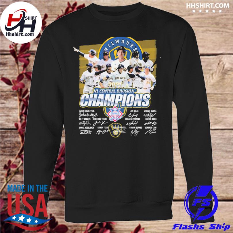 Milwaukee Brewers Nl Central Division champions signatures shirt, hoodie,  sweater, long sleeve and tank top