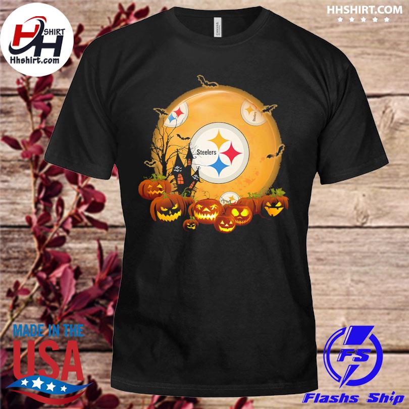 Official Pittsburgh Steelers Moon Pumpkin Halloween shirt, hoodie,  longsleeve tee, sweater