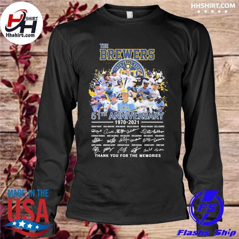 The Milwaukee Brewers 51th anniversary 1970 2021 thank you for the