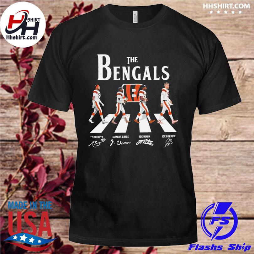 Mario The Cincinnati Bengals Abbey Road T-shirt, hoodie, sweater