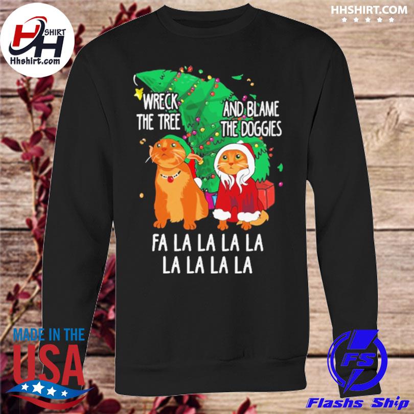 Fa La La Christmas Shirt - Ladies Baseball Tee - Red Raglan Shirt