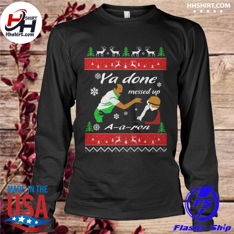 Aaron Donald Never Satisfied La Rams Never Give Up Ugly Christmas Sweater -  Tagotee